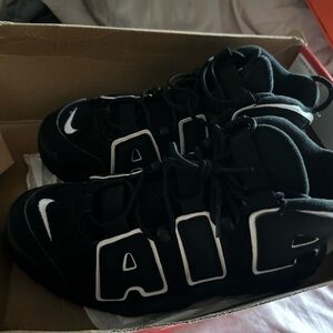 Nike Air More Uptempo GS Black Sneakers